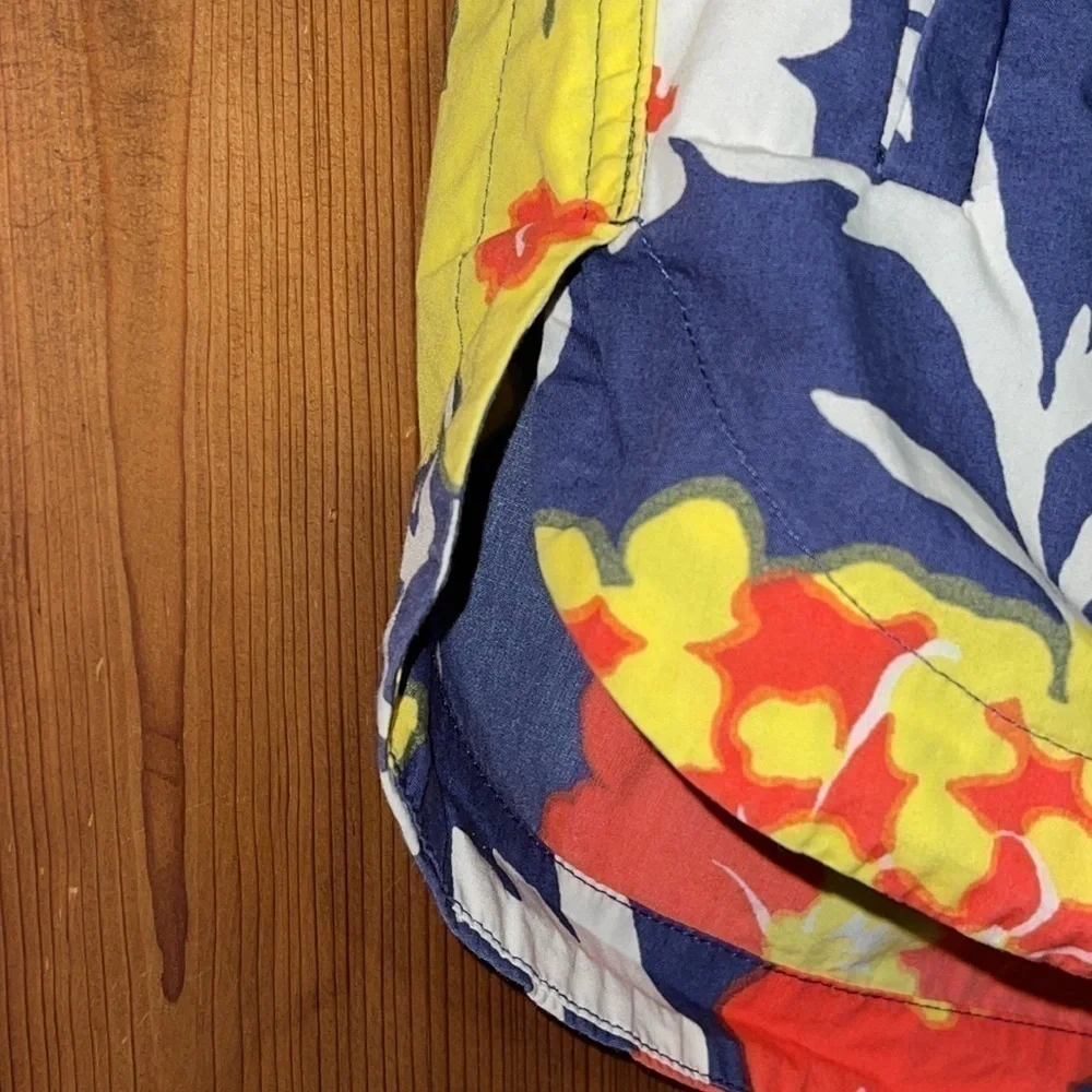 J. Crew Shorts Easy Tropical Print Floral Sz. XXXS